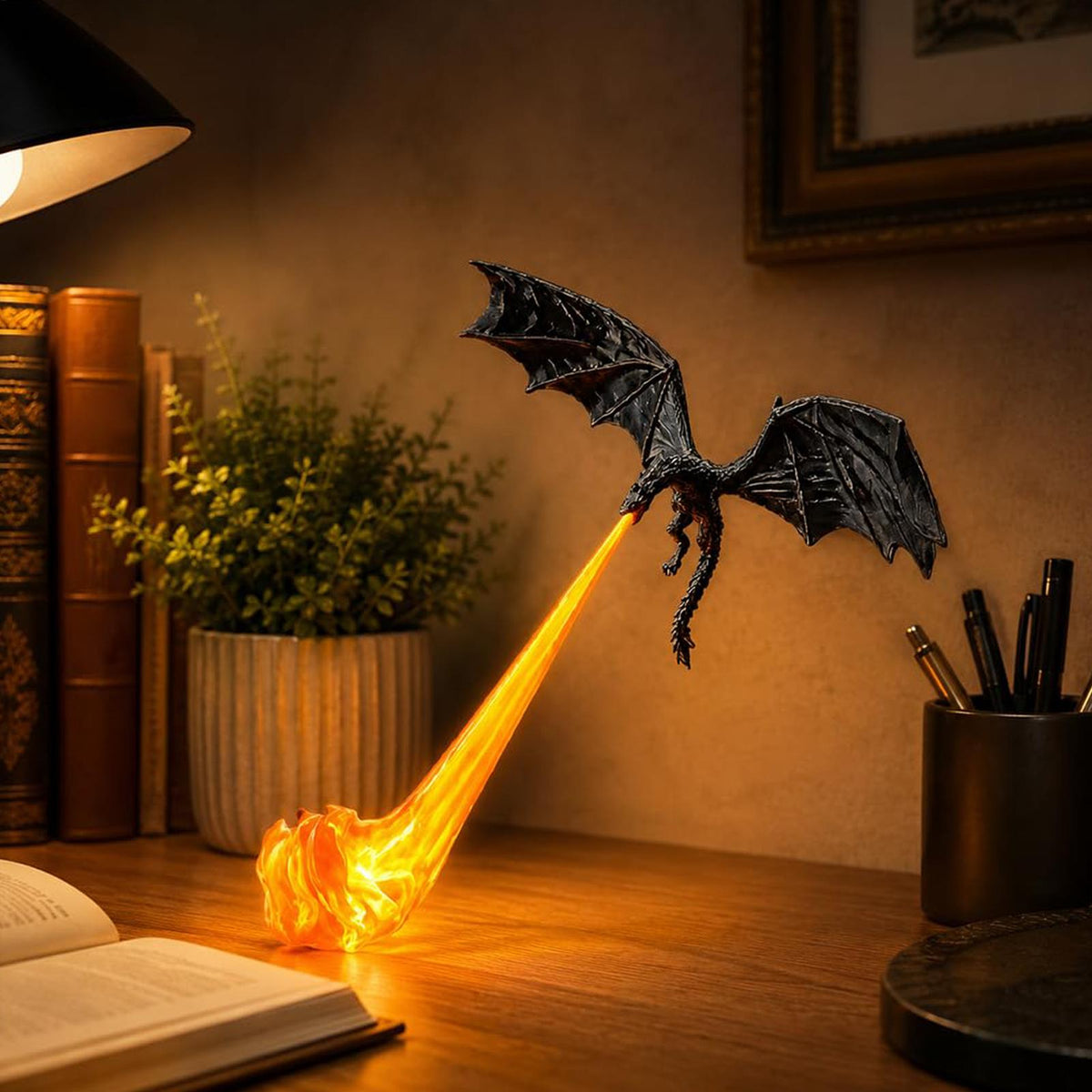 Fire - Breathing Dragon Lamp
