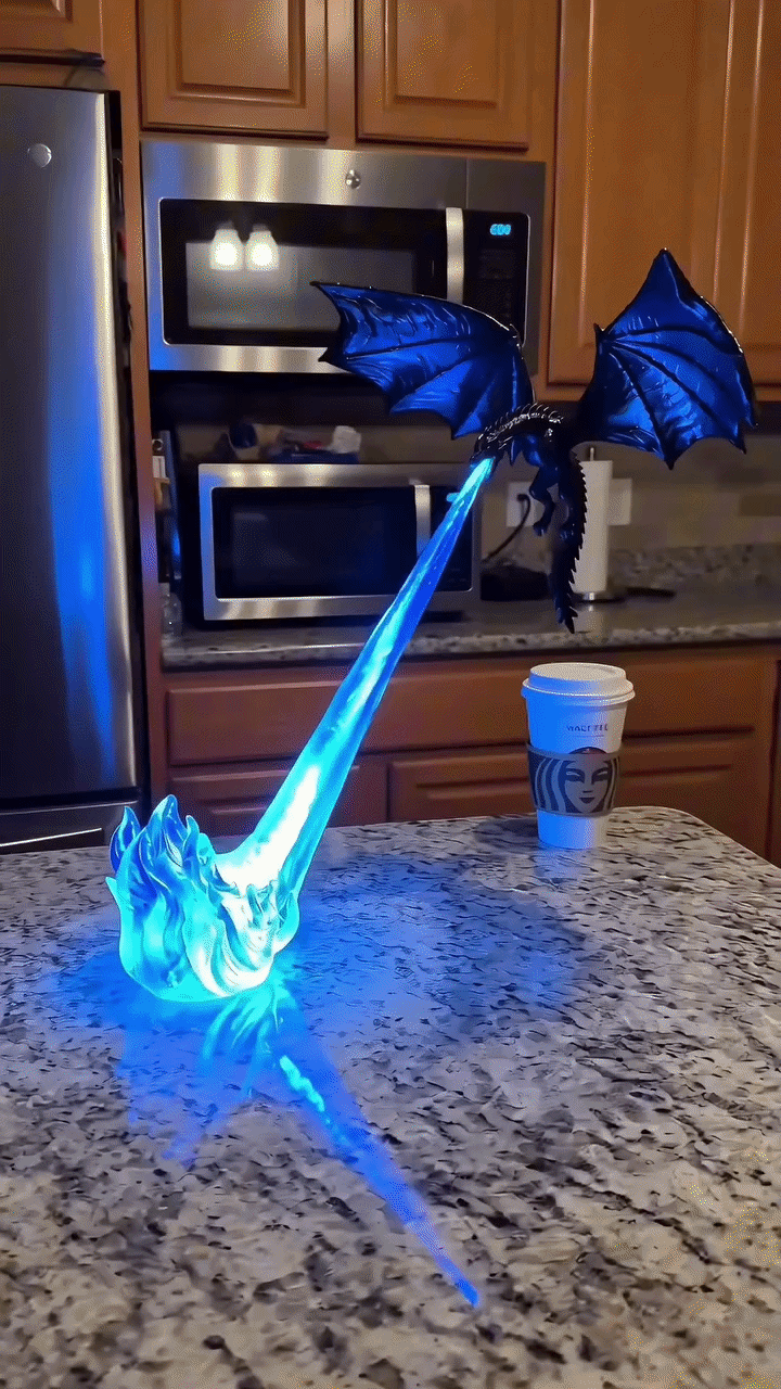 Fire - Breathing Dragon Lamp